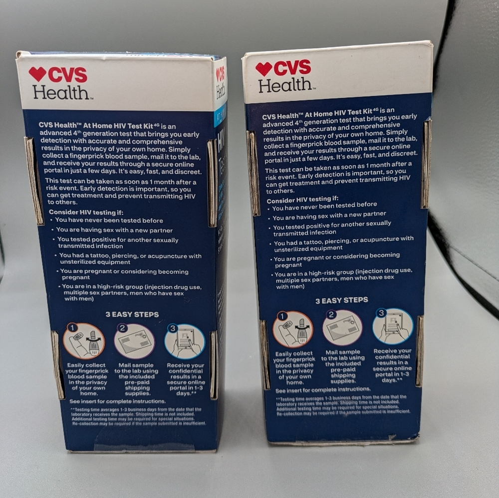 HIV Sample Collection Kit, no additional lab fees 4 TEST - Picture 2 of 4